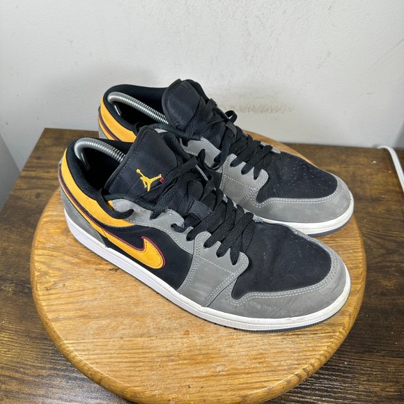 Jordan Other - Jordan 1 Low SE Black University Vivid Orange FN7308-008 Mens Size 11